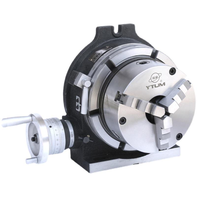 Universal Milling Machine with HV Dividing Head, 16-inch Rotary Table, and 400 Three-Jaw Chuck