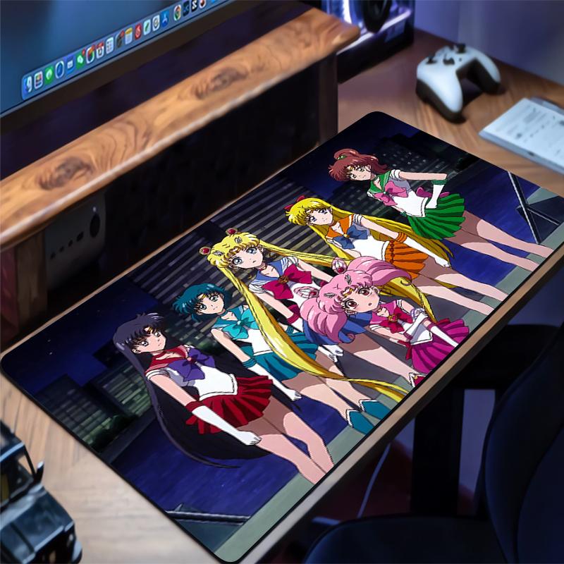 Mouse Pad SSailor Moon Computer Laptop Rug Anime Keyboard Mouse Mat Large Mousepad Keyboards Gamers Mouse Pads Desk Mat