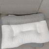 Zoned Sleep-Assisting Pillow, Cervical Reverse Traction Pillow, Soy Fiber Neck Support Pillow Core, Knitted Household Pillow for Student Dormitory