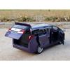 1/29 Electric Car Model Toyota Alphard Boy Collection Pull Back Extended Alloy Cars Men's Souvenir Birthday Gift for Children