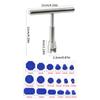 Car Body Dent Repair Tool Set with T-bar Tabs Pad Car Body Mechanical Sheet Metal Slide Suction Cup Puller Kit