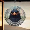 Metal Wind Spinner with Town Crow Design 3D Hanging Decor for Indoor Outdoor Garden Yard Patio No Power Needed Easy to Install