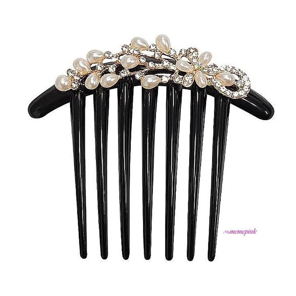 Hairpin, Mother of the Bride, Pearl Comb Pin, Cubic Updo Hairpin, Hanbok Decoration, Accessory, Jewelry, Hair, Hairpin qrs143 pearl hairpin branch