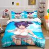 Anime Character with Ocean. Bedding Sets Duvet Cover Sets Duvet Covers Pillowcases(1 * Duvet Cover 2 * Pillowcases Without Duvet Insert)
