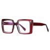 Transparent Green Frame Square Optical Glasses With Prescription Fashion Oversized Diopter Glasses For Women -0.5 -0.75 To -4.0