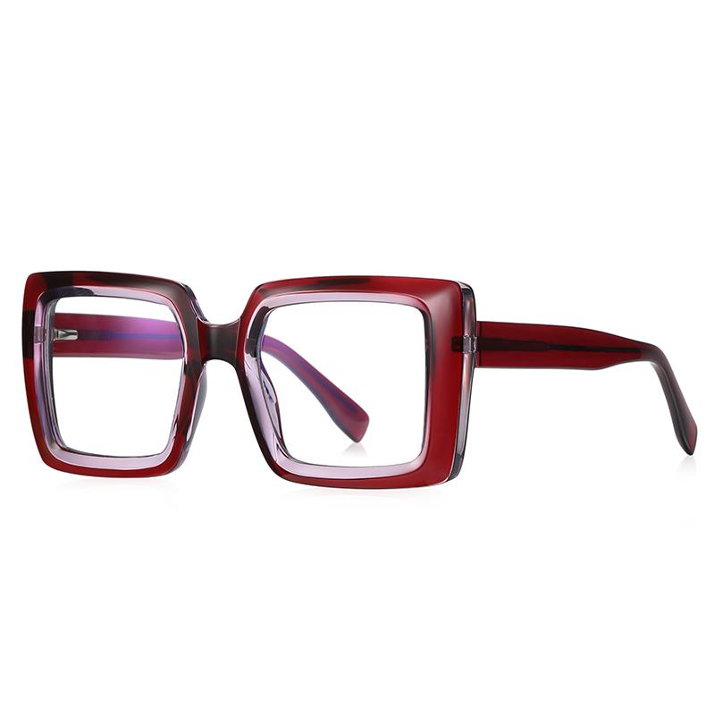 

Transparent Green Frame Square Optical Glasses With Prescription Fashion Oversized Diopter Glasses For Women -0.5 -0.75 To -4.0 0