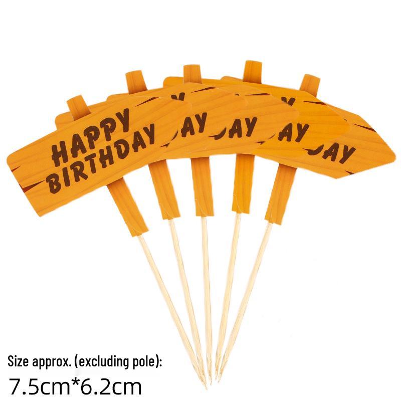 50-Piece Blank Insert Cards for Cake Decorations and Celebrations