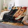 1PC Limp Bizkit Print Flannel Blanket, High quality Comfortable for All Seasons, Home Decor, Warmth and Comfort, Perfect for Christmas Gifts