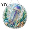 Stress Relief Creative Activity Coastal Faux Pearl Painting Kit, Ocean Theme Art DIY Sparkling Gemstone Crafting Sea Animal Ornament Craft Kit