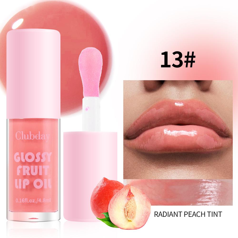 20 Farben Fruchtiges Perlen-Feuchtigkeitsspendendes Gelee-Lippenöl Langanhaltender feuchtigkeitsspendender Wasserglanz-Lipgloss Schimmernder, warmer Lippenfarbton