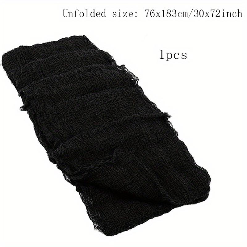 

1pc Halloween Black Creepy Cloth- Spooky Fabric Cloth Halloween Decoration Christmas Halloween Thanksgiving Gift Easter Gift чёрный