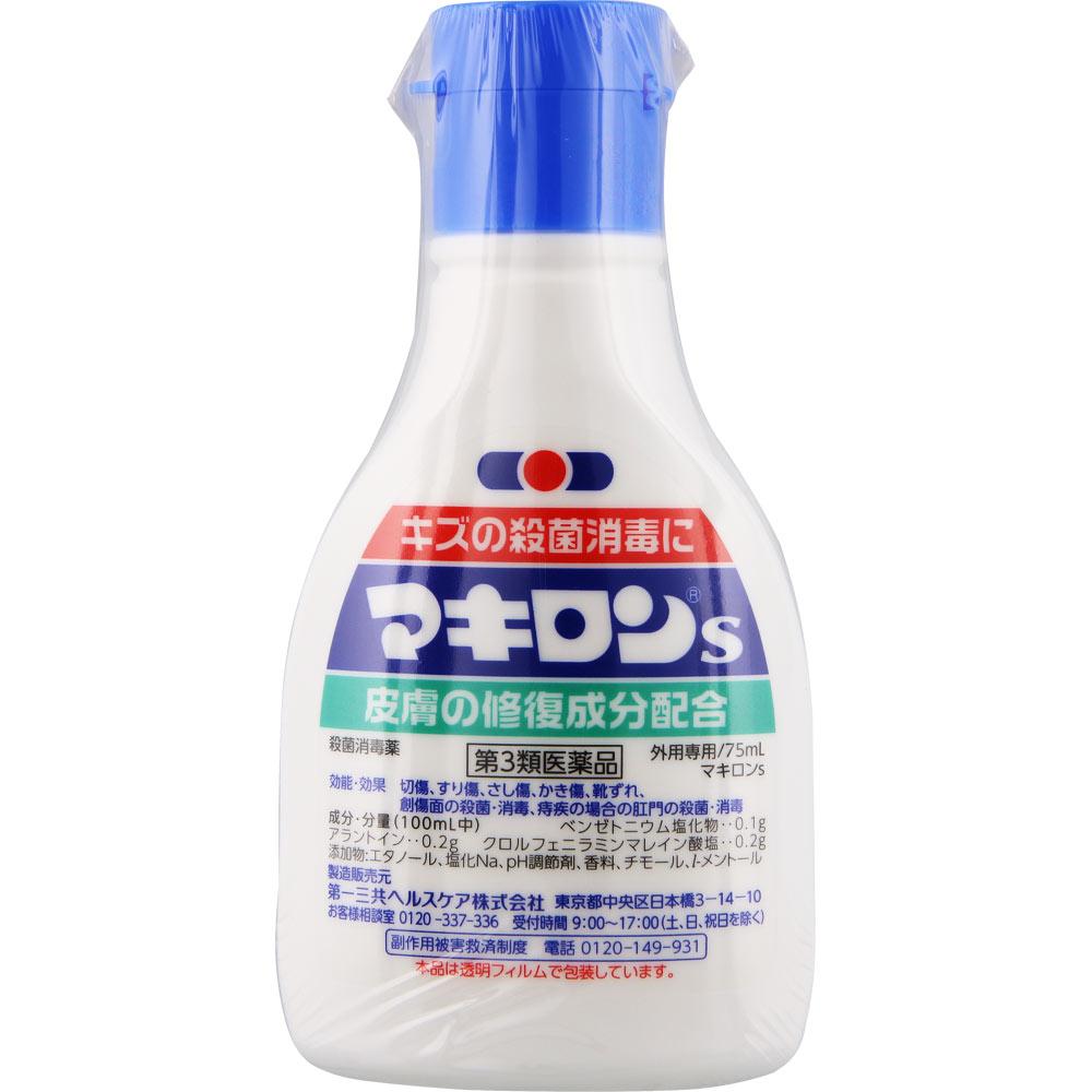 Daiichi Sankyo Healthcare Makiron S 75mL Disinfectants Wound and Suppurative Skin Preparations Indications: Cuts, Scrapes, Puncture Wounds, Scratches,