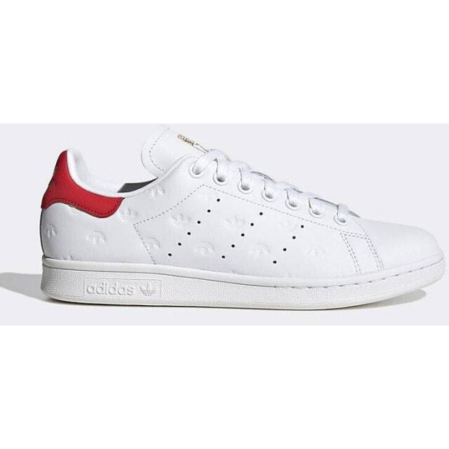 

Бело-красные кроссовки adidas Originals Stan Smith