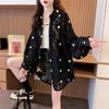 Store Størrelser Dame Sommer Langermet Skjorte Løs Tynn Blonde Solbeskyttelsesjakke Koreansk Bekledning Casual Oversized Cardigan Topper