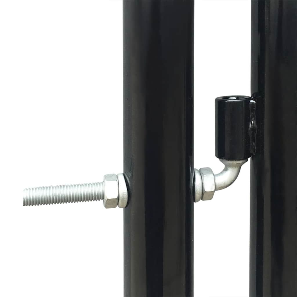 Vidaxl Black Single-Leaf Garden Gate 300X150 Cm