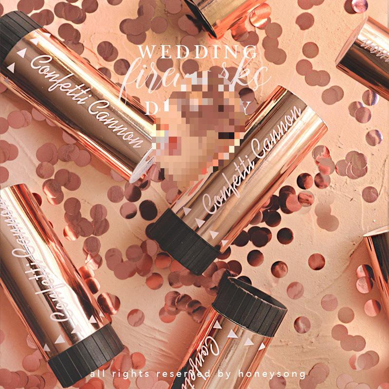 Silver Confetti Cannon for Birthday, Wedding, Party Decor & Photo Props