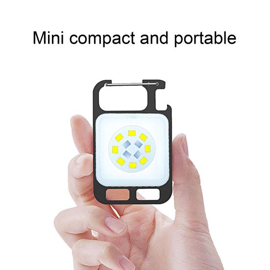 Rechargeable Magnetic Suction High Brightness Snap Spring Bottle Opener Emergency Light Mini LED
