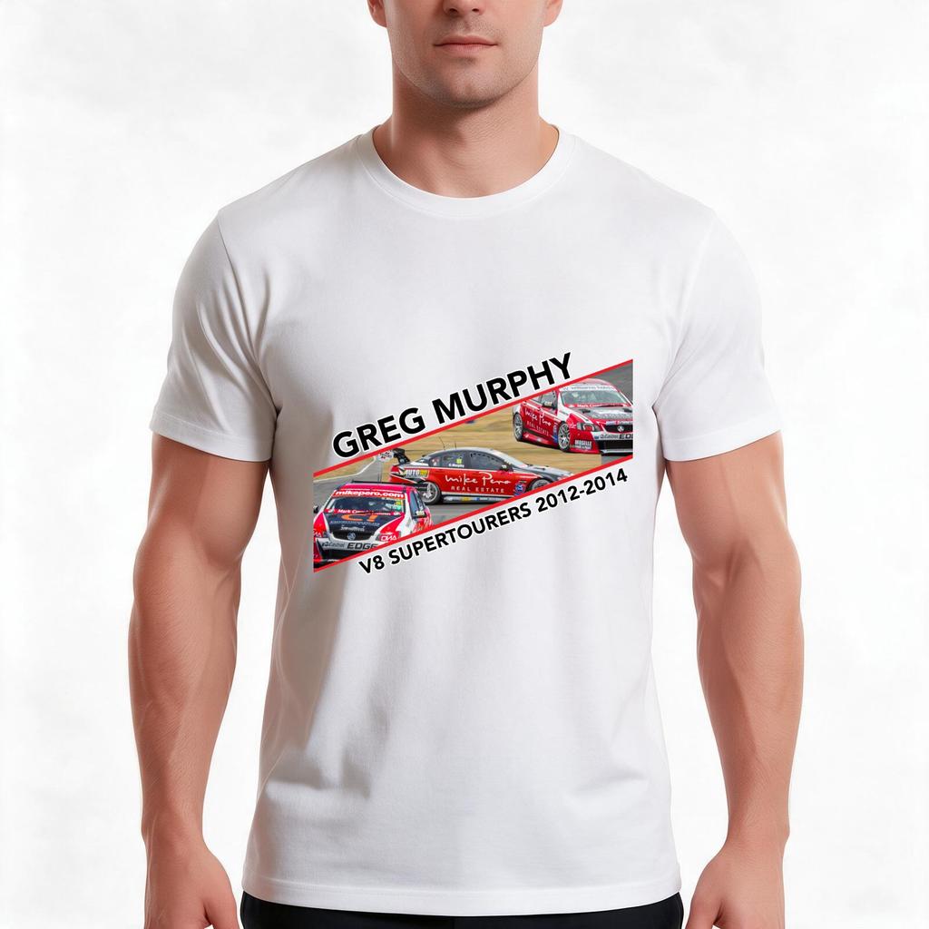 Greg Murphy V8 Supertourers Tshirt Summer Casual Cotton Tee Oversized Streetwear Tops Vintage Graphic Print 100 Cotton