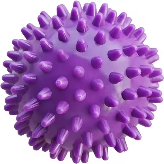 

1 шт. BOTQTOW Spiky Massage Ball, Physy Therapy Massage Ball, Hard Lacrosse Ball & Spiky Massage Ball for Myofascial Release фіолетовий