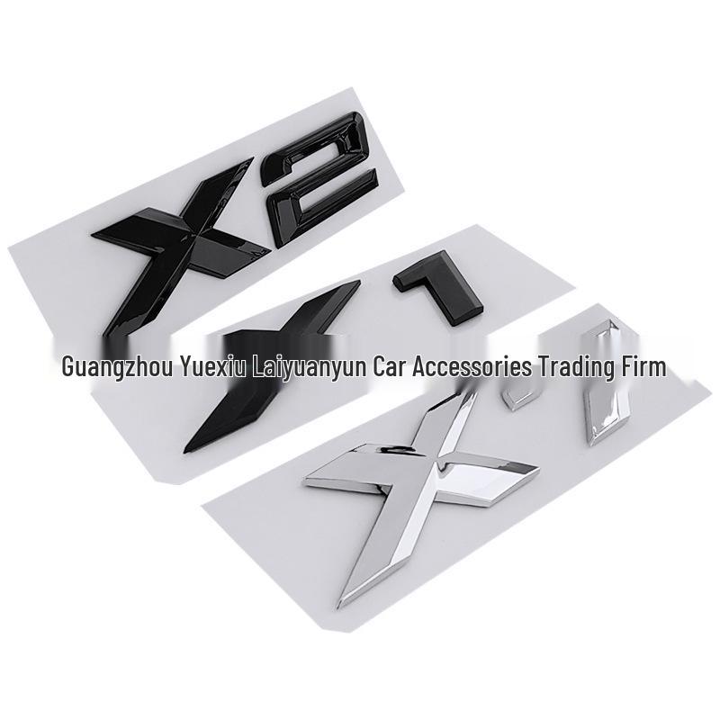 BMW X Serie Auto Logo Kofferraum Heck Emblem Aufkleber für X1-X7 & GT Modelle