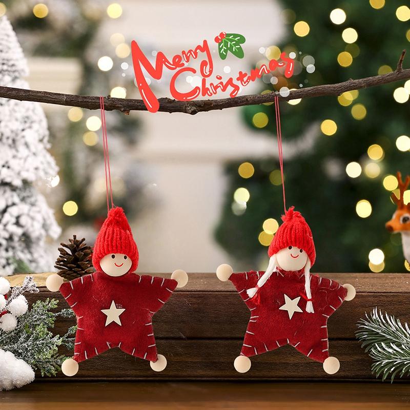 New Year 2026 Christmas Tree Ornament Xmas Doll Santa Claus Hanging Pendant Festival Gifts for Favor Christmas Home Decoration