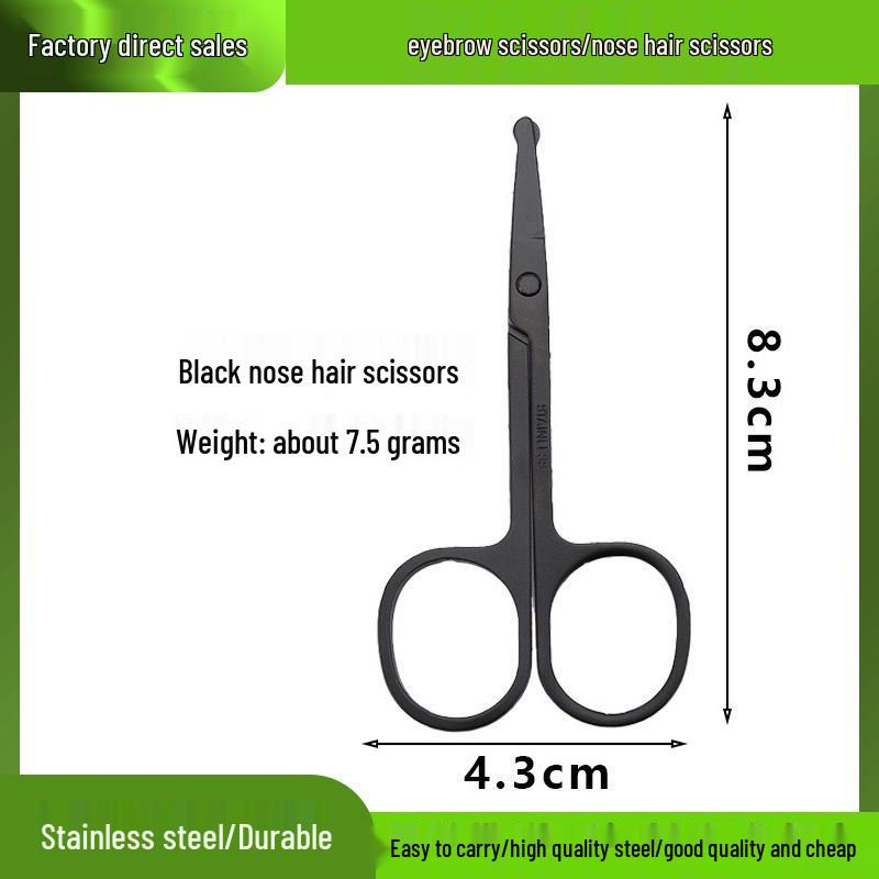 Spot Stainless Steel Eyebrow Scissors - Mirror Finish for Women's Makeup & Men's Beard Grooming