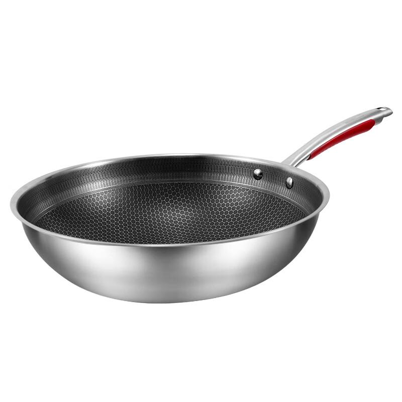 Kangbach 304 Stainless Steel Honeycomb Non-stick Wok