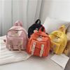 Stylish And Waterproof Nylon Backpack For Girls With Trendy Color Block Design