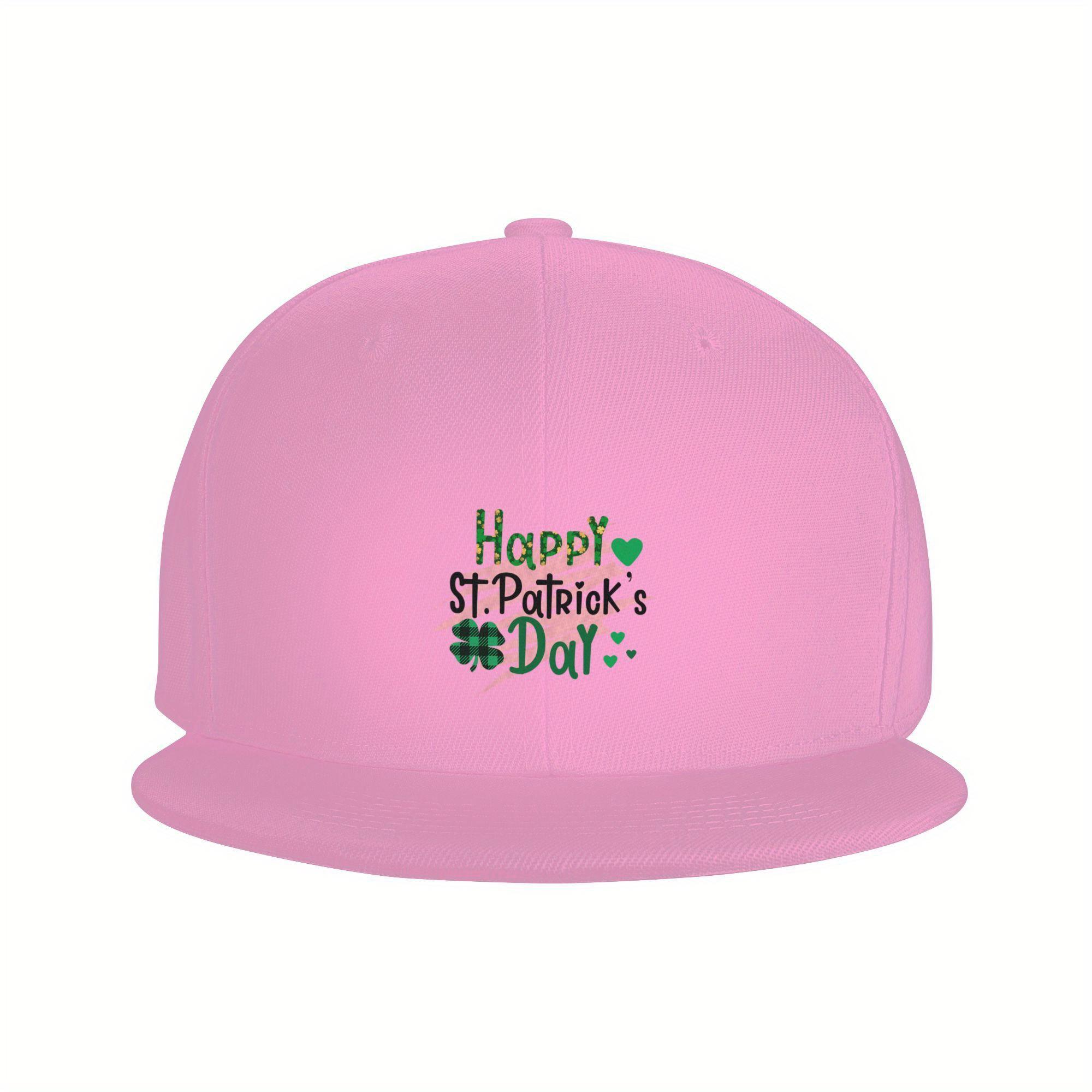 

Happy St Patricks Day Baseball Cap Polyester Adjustable Flat Brim Outdoor Casual Snapback One Size