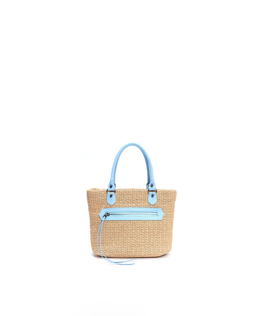 Badgigi Santorini Mini Tote Bag, Sky Blue