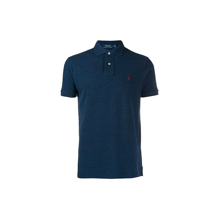 

Polo Ralph Lauren Logo Slim Fit Рубашка поло с коротким рукавом Мужская верхняя часть Синяя 710536856-265 XS
