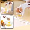 Portable Manual Egg Breaker Shell Separator Heavy-Duty Stainless Steel Handheld Cracker with Ergonomic Handle