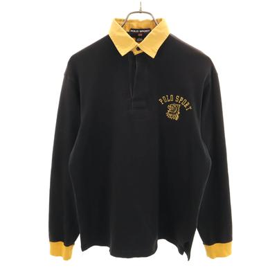 POLO SPORT RALPH LAUREN Long Sleeve Polo Shirt Black Men's Used