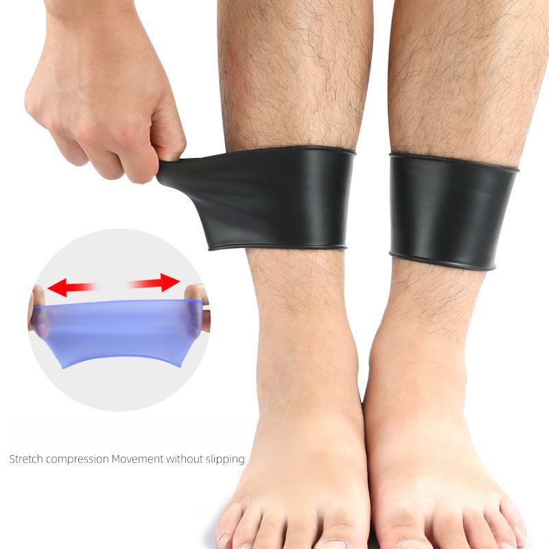 Silicone Shin Guard Adult Children's Football Anti-drop Socks Sports Leg Guard Silicone Cover Soft Elastic Sports Foot Cover