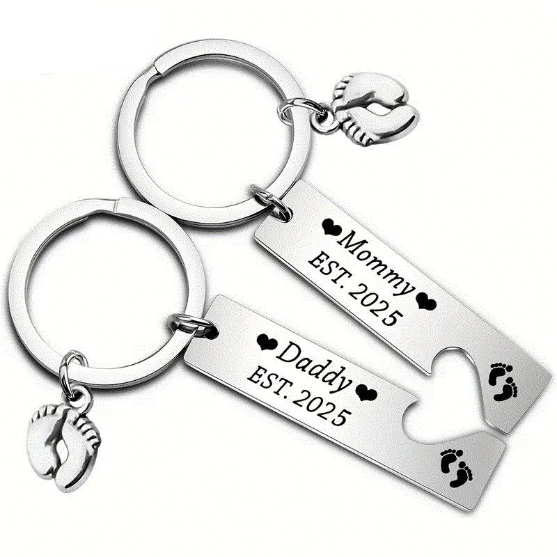 New Home Stainless Steel Keychain Pendant Gift
