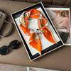 Korean Style High-End Printed Silk Scarf - Versatile Fashion Accessory