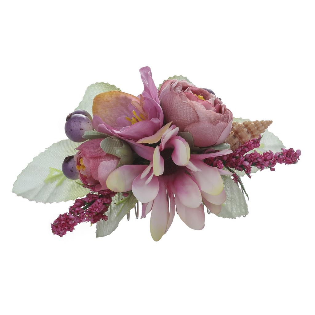 Molans Boho Braut Haarkämme Rustikale Hochzeit Floral Frauen Stimulation Blume Haarnadeln Bräute Haaraccessoires Grün Haarkämme