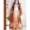 Women's Tang Dynasty Style Hanfu, Printed Hezi Skirt One-Piece Outfit, Traditional Chinese Daily Wear Costume