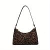 Stylish Leopard Print Shoulder Bag for Women Chic Animal Print Design, Zipper Closure Travel Bag Small Crossbody Bag