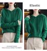 Women's Lace-up Knit Hoodie: Spring/Autumn Long Sleeve Loose Pullover Sweatshirt