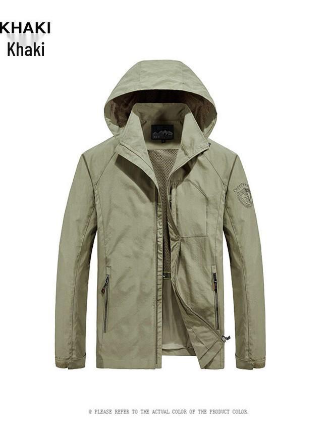 Men's Multi-Pocket Windbreaker Jacket