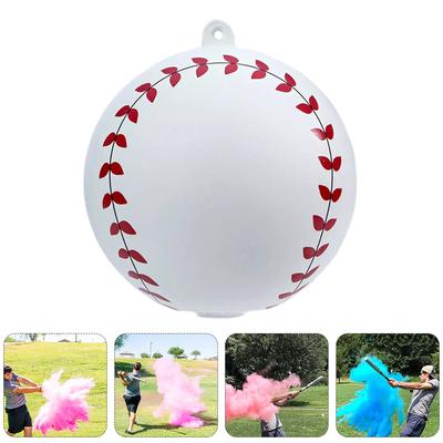 2 Pezzi Palloni da Baseball Gender Reveal Decorare Palloni da Baseball Base Polvere per Festa Bambini Compleanno Bambino Pallacanestro