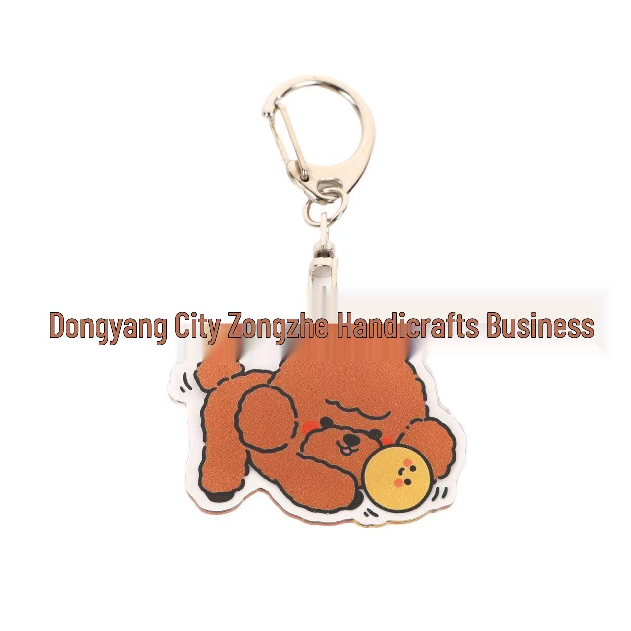 

Милый мультяшный акриловый брелок с кошкой и собакой, подвеска для сумки 04