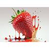 Strawberry Fruit Poster Abstract Red Strawberries Juice Canvas Painting Wall Art for Kitchen Orchard Living Room Home Decor