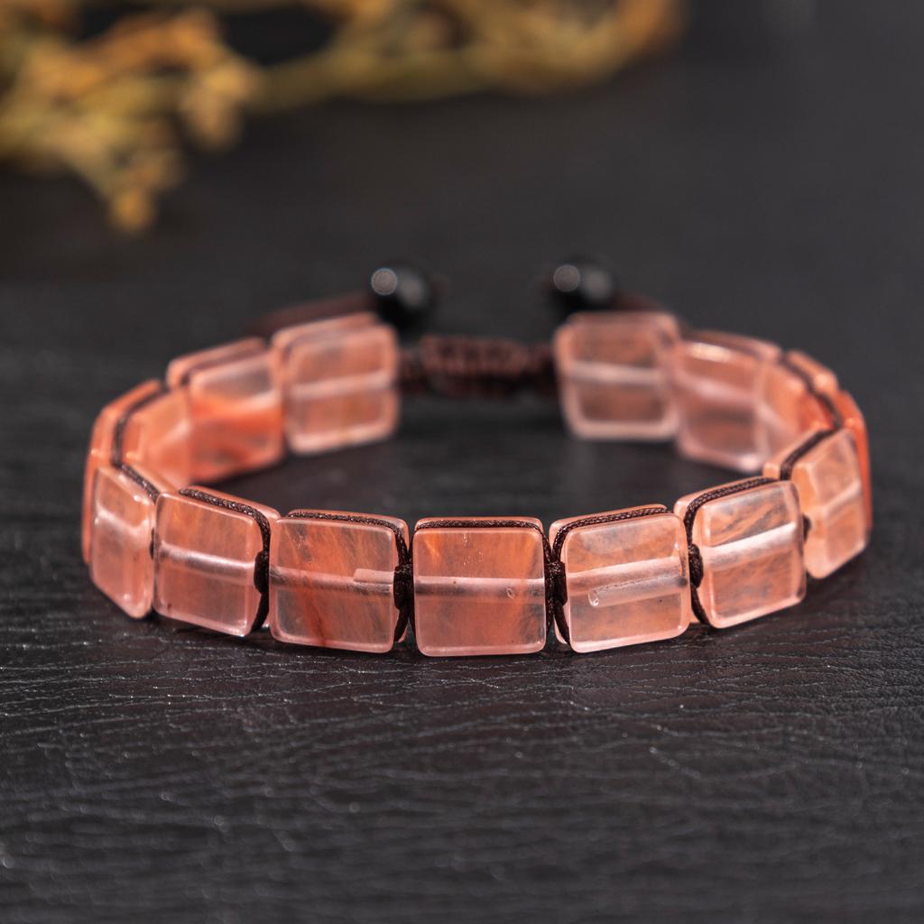 Crystal bracelet, natural amethyst bead, bracelet, natural stone, adjustable wristband,Christmas gift, Valentine's Day gift, girlfriend gift