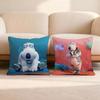 Cute B-Backkom Cushion Cover Home & Car Multi-Scene Pillow Cover - Reversible, Soft & Durable for Daily Use