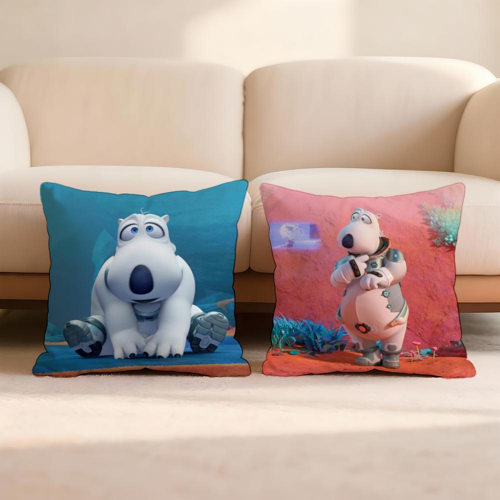 Cute B-Backkom Cushion Cover Home & Car Multi-Scene Pillow Cover - Reversible, Soft & Durable for Daily Use