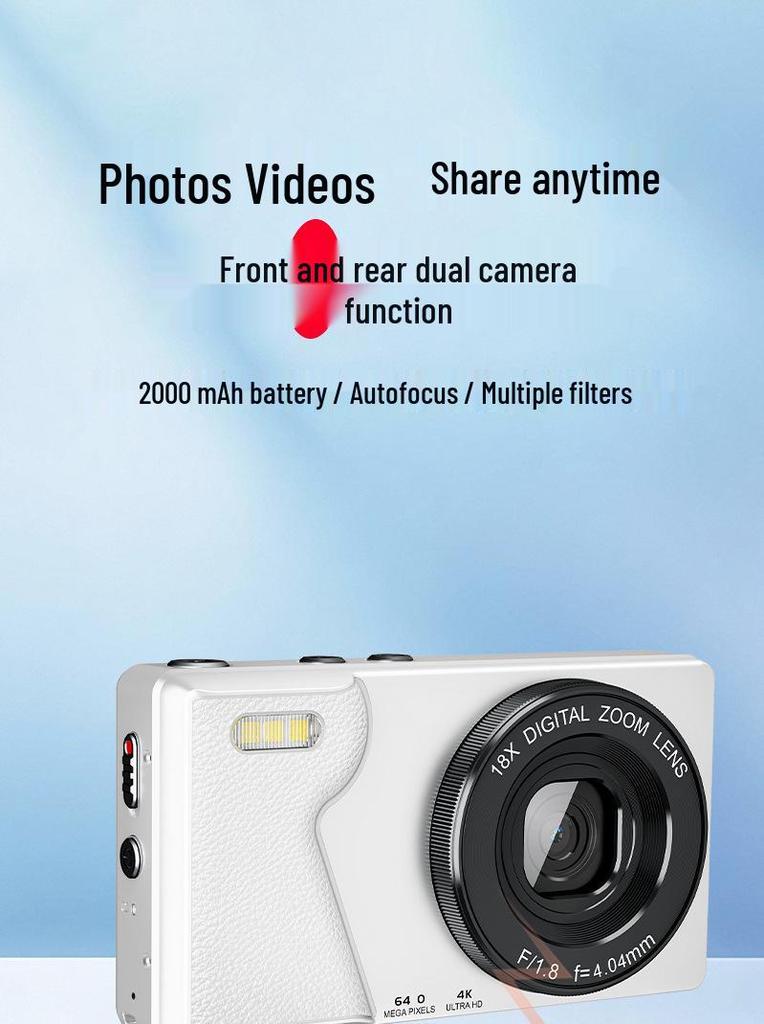 Ultra HD 4K Metal Shell Digital Camera for Students
