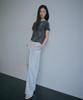 Baegsi Strap Side Tuck Pants, Light Gray