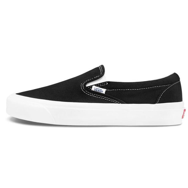 

Vans Черные кроссовки унисекс без шнуровки OG Classic Slip-On LX True-White VN0A45JK1WX